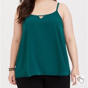 Torrid Sophie Chiffon Keyhole Double Layer Swing Cami